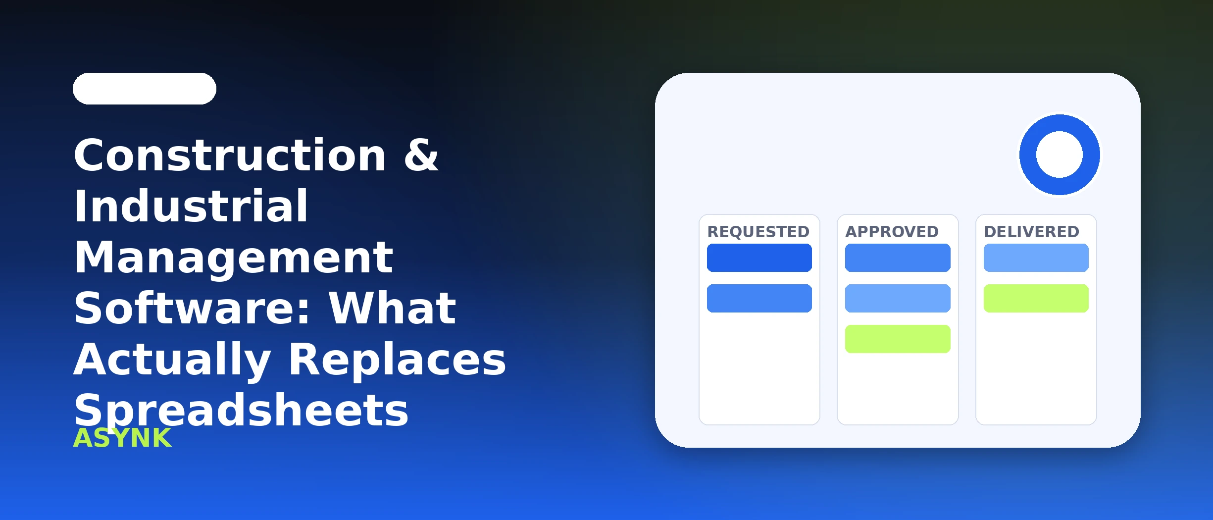 Construction & Industrial Management Software: What Actually Replaces Spreadsheets